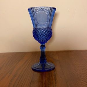 Vintage Collectible Cobalt Blue Avon George Washington Goblet